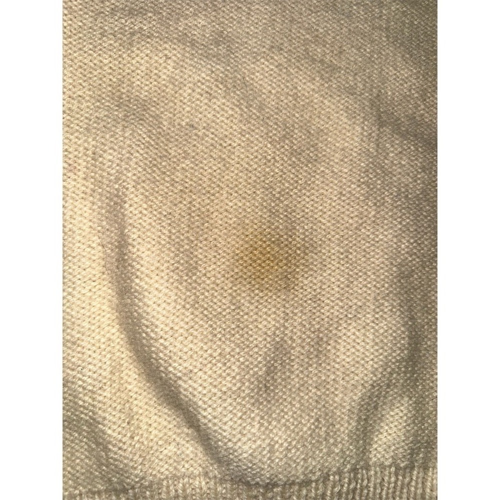 Nordstrom Vintage Sweater Womens M Ivory Bobble Knit Crewneck Pullover - Picture 10 of 10